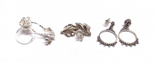 Judy Larson's Adjusting Purchased Ear Wires - Larger Ear Nuts on Post Earrings Prevent Drooping Earrings, General Education, Butane Torch, Soldering, Solder, different designg of earings